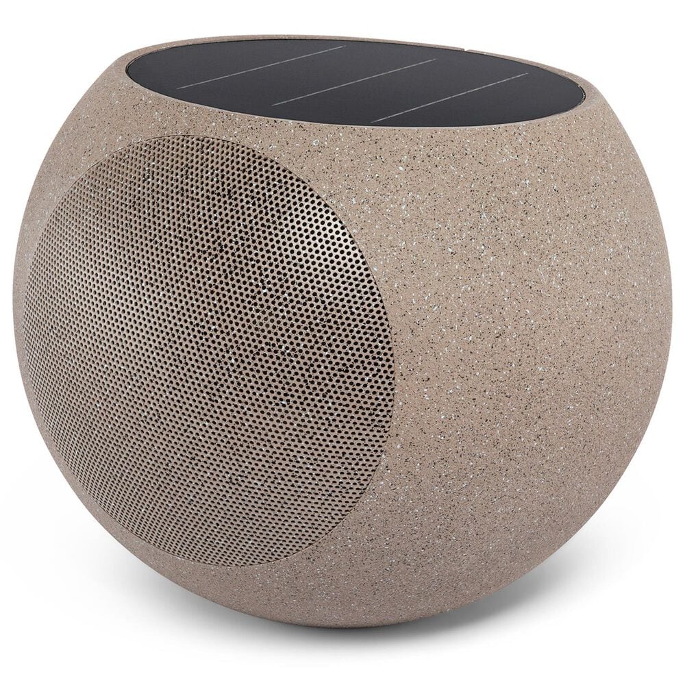 Victrola Zen Outdoor Solar Speaker with Bluetooth in Stone, , large
