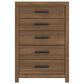 Ashley Broachmyn 5 Piece Twin Bedroom Set in Warm Auburn, , large