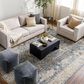 Surya Aspendos 9" x 12"2" Denim, Gray, Wheat, Taupe, Black and Light Beige Area Rug, , large
