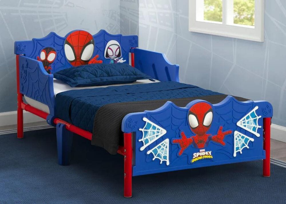 Delta Children Spidey and His Amazing Friends 3D Toddler Bed in Blue, , large