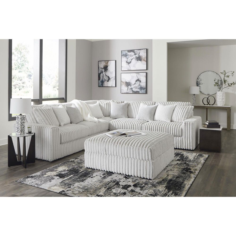 Ashley Stupendous Oversized Accent Ottoman in Alloy, , large
