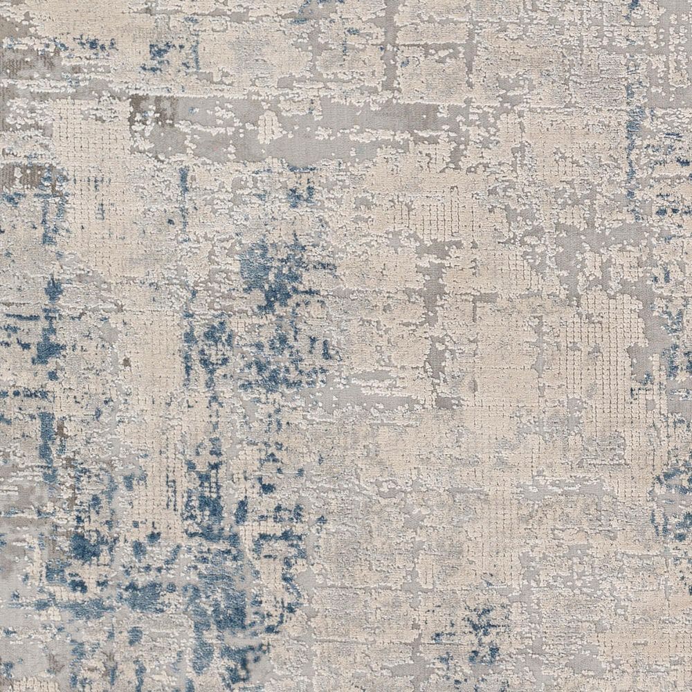 Surya Alpine 6&#39;7&quot; x 9&#39;6&quot; Blue, Pale Blue, Off-White, Gray and Charcoal Area Rug, , large