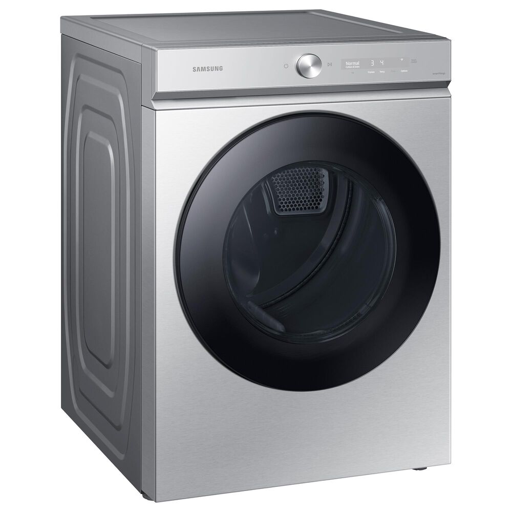 Samsung Bespoke 7.6 Cu. Ft. Front Load Electric Dryer with AI Optimal Dry and Super Speed Dry in Silver Steel, , large