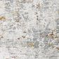 Surya Dresden White, Gray, Medium Gray, Light Slate, Mustard and Rust 12" x 15" Area Rug, , large