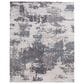 Feizy Zarah 5" x 8" Ivory and Charcoal Area Rug, , large