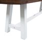 HOMLUX Carlisle Outdoor Bench in Dark Brown and White (Set of 2), , large