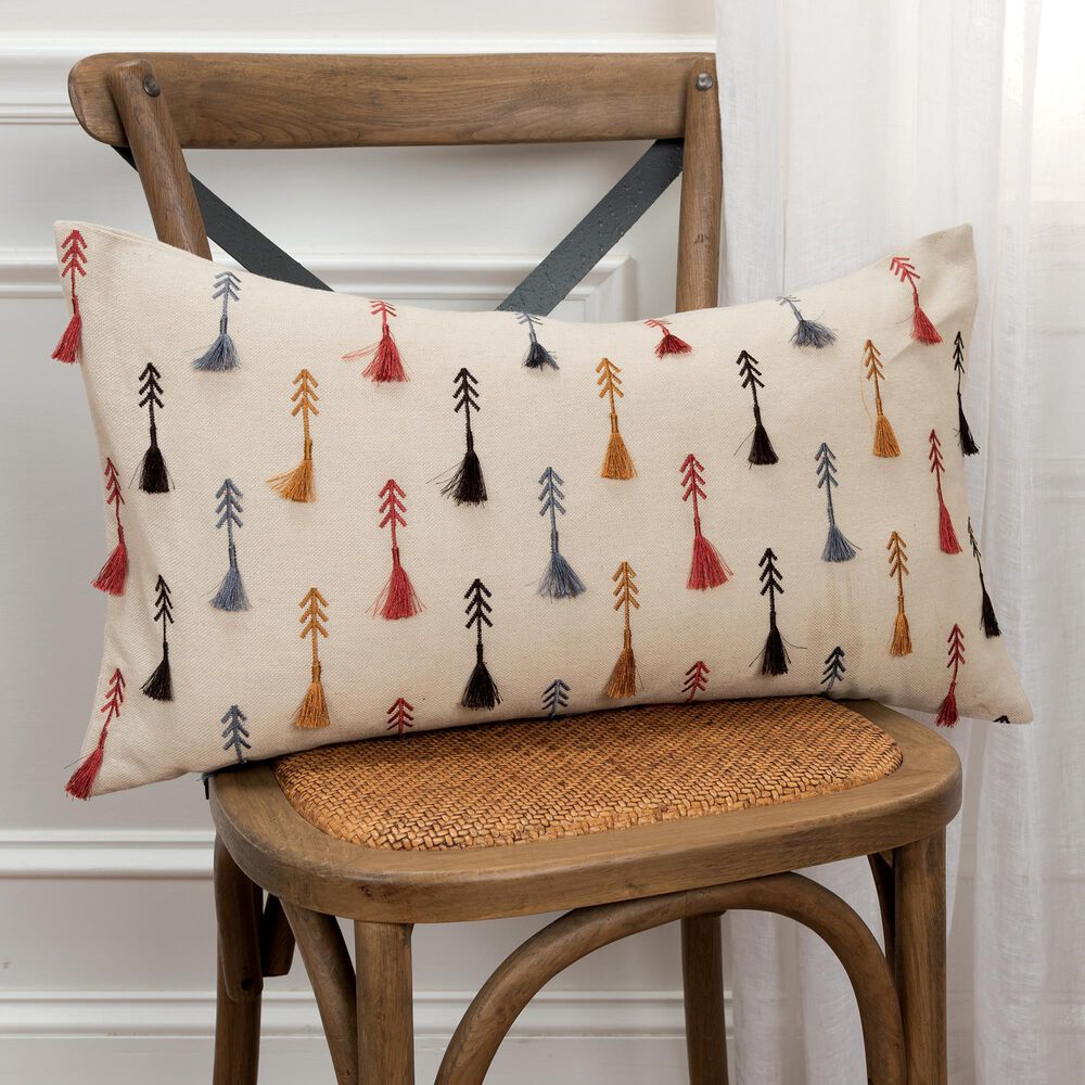 Rizzy Home Arrow 14" x 26" Pillow in Natural, , large