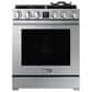 DACOR 5-Piece Set Kitchen Package with 36" Counter-Depth French Door Refrigerator and 30" Gas Range in Silver Stainless, , large