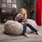 Jaxx Saxx 4" Bean Bag Sofa Lounger in Silver Fox, , large