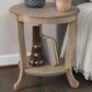 Linon Home Decor Aubert Round Side Table in Natural, , large