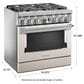 KitchenAid 36" Professional Dual Fuel Range in Matte Milk Shake, , large