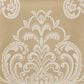J. Queen New York Potenza 20" Square Throw Pillow in Ivory and Gold, , large