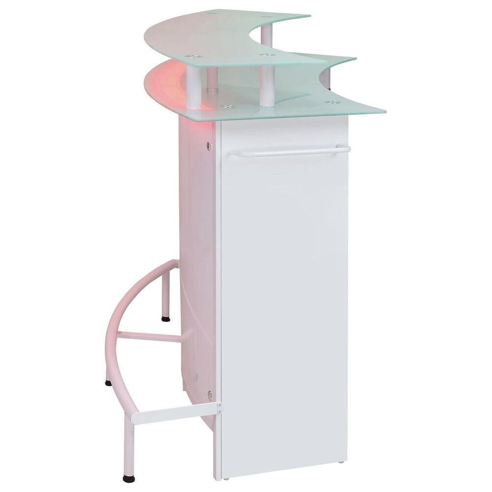 Mayberry Hill Valentina Bar Table in White, , large