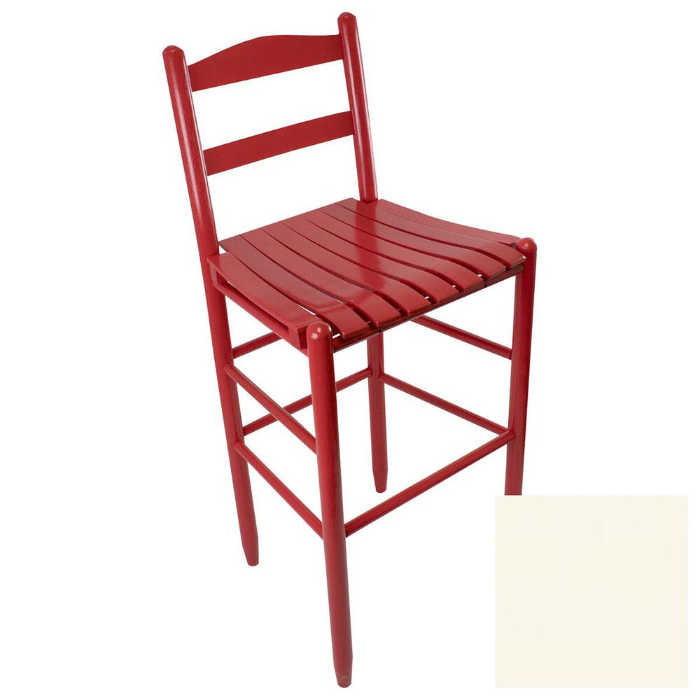 Lakeside Penrose Ladderback Barstool in Antique White, , large