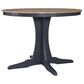 Ashley Landocken Round Dining Table in Light Brown and Dark Slate Blue - Table Only, , large