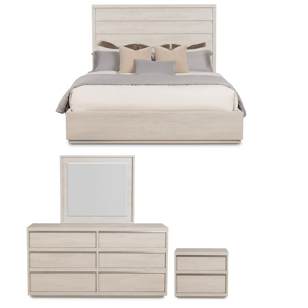 Loft District Moda 4-Piece Queen Bedroom Set in Beechwood, , large