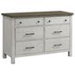 Eastern Shore Timber Ridge 6-Drawer Dresser in Weathered Washed Sierra, , large