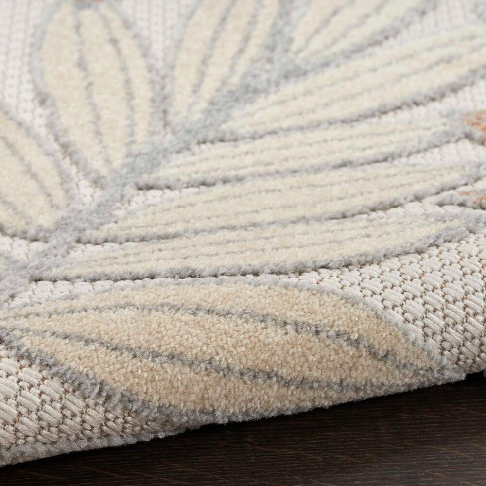 Nourison Aloha 5&#39;3&quot; x 7&#39;5&quot; Blue and Mocha Indoor/Outdoor Area Rug, , large
