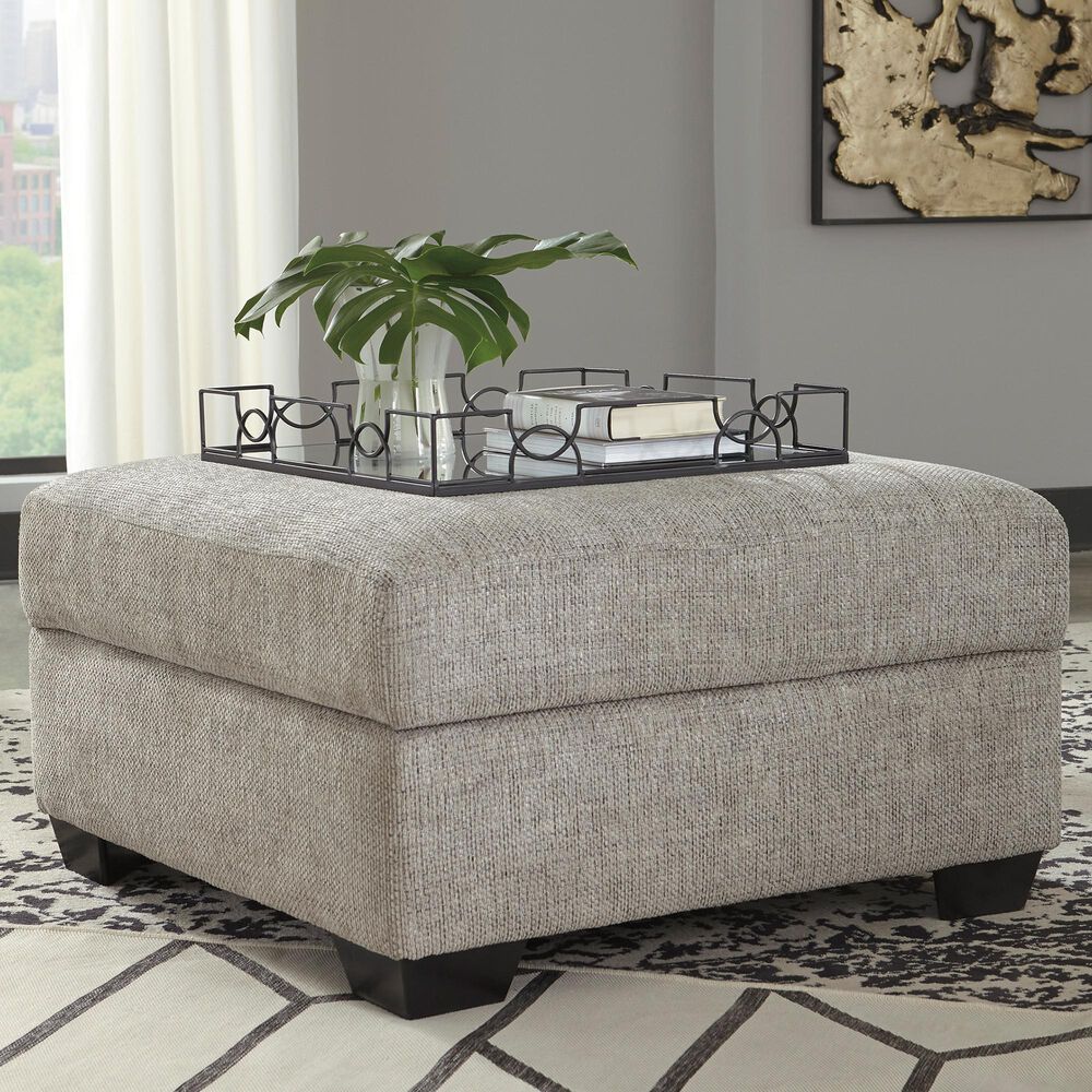 Ashley Megginson Storage Ottoman in Storm, , large