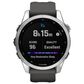 Garmin Fenix 7S Standard Edition Smartwatch in Silver with Graphite Band, , large