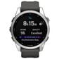 Garmin Fenix 7S Standard Edition Smartwatch in Silver with Graphite Band, , large