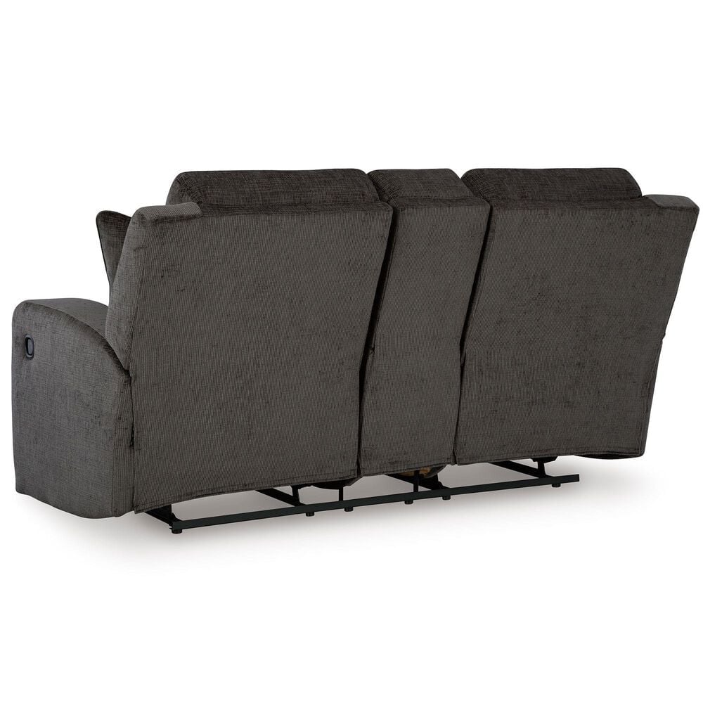 Ashley Kanlow Manual Reclining Console Loveseat in Dusk, , large