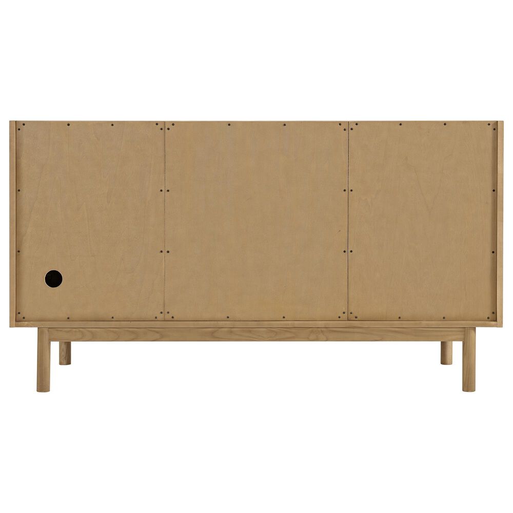 James Martin Vanities Laurent 60" Double Bathroom Vanity in Light Natural Oak with 3 cm Ethereal Noctis Silestone Top, Rectangular Sinks and FreePower Wireless Charger, , large