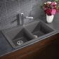 Blanco Diamond Equal Double Dual Mount Kitchen Sink in Cinder, , large