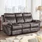 Steve Silver Nashville Manual Reclining Sofa with Drop Down Console in Grey, , large