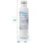Midea Twist-In Refrigerator Water Filter in White, , large