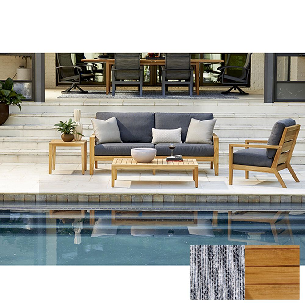 Venture Carlsbad Lounge Chair in Natural Teak, , large