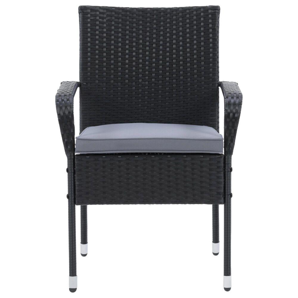 CorLiving Parksville 5-Piece Patio Dining Set in Black/Ash Gray, , large