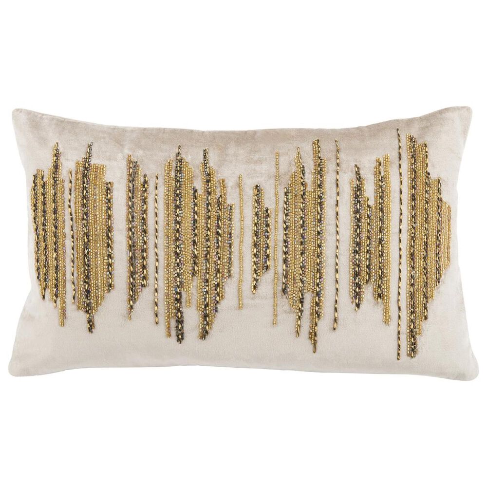 Safavieh Deston Darling Pillow in Beige/ Gold/Copper, , large
