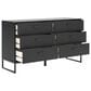 Ashley Socalle 6-Drawer Dresser in Matte Black, , large