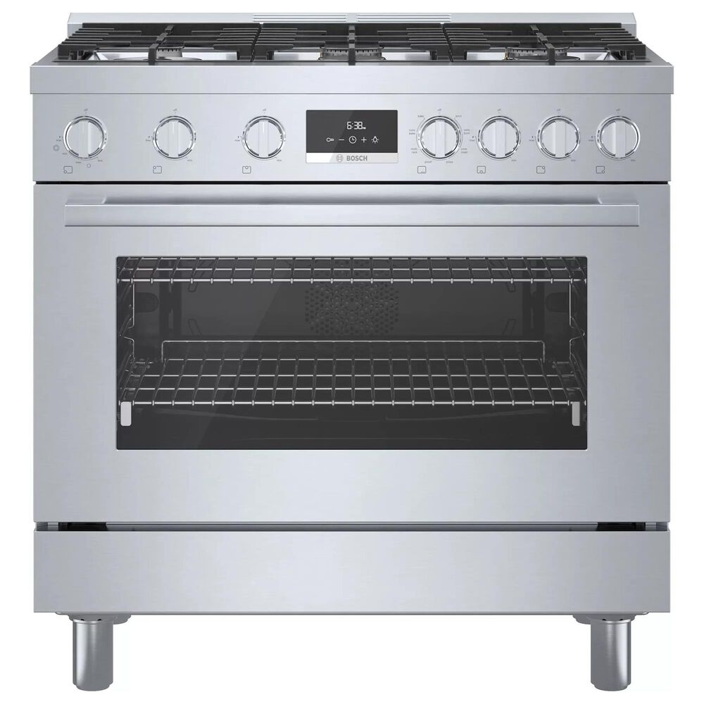 Bosch 36" Freestanding Dual Fuel Range in Stainless Steel, , large