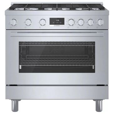 Bosch 36" Freestanding Dual Fuel Range in Stainless Steel, , large