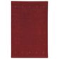 Capel Simply Gabbe 3495RS02060900550 2" 6" x 9" 0" Red Clay Runner, , large