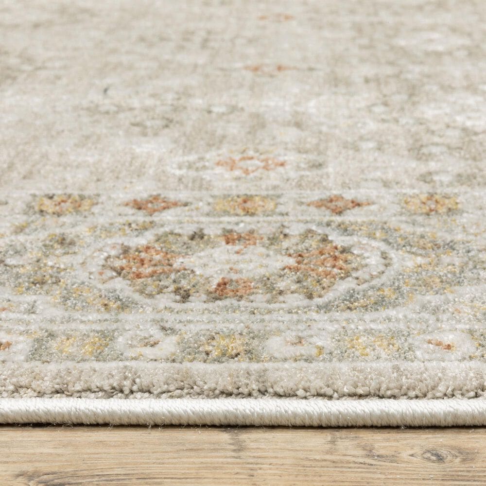 Oriental Weavers Keaton Beige and Brown 2'3" x 7'6" Runner, , large