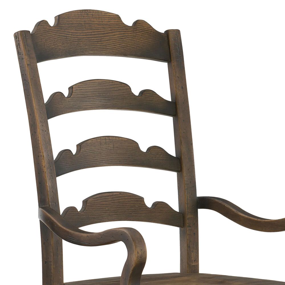 Hooker Furniture Hill Country Arm Chair in Timeworn Saddle Brown &#40;Set of 2&#41;, , large