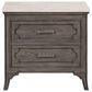 New Heritage Design Lisbon 2-Drawer Nightstand in Gray and White, , large