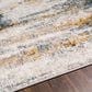 Surya Cardiff CDF-2306 Medium Gray, Light Blue, Mustard and Dark Blue 2"7" x 7"3" Runner, , large