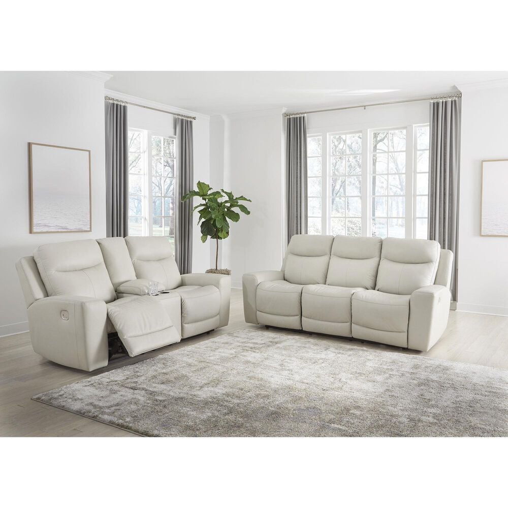 Ashley Mindanao Power Reclining Sofa in Coconut, , large