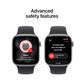 Apple Watch Series 11 (GPS+Cellular) 42mm Aluminum Case with Black Sport Band - S/M - Space Gray - (2025), , large