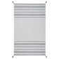 Safavieh Montauk MTK214F 5" x 8" Grey and Ivory Area Rug, , large