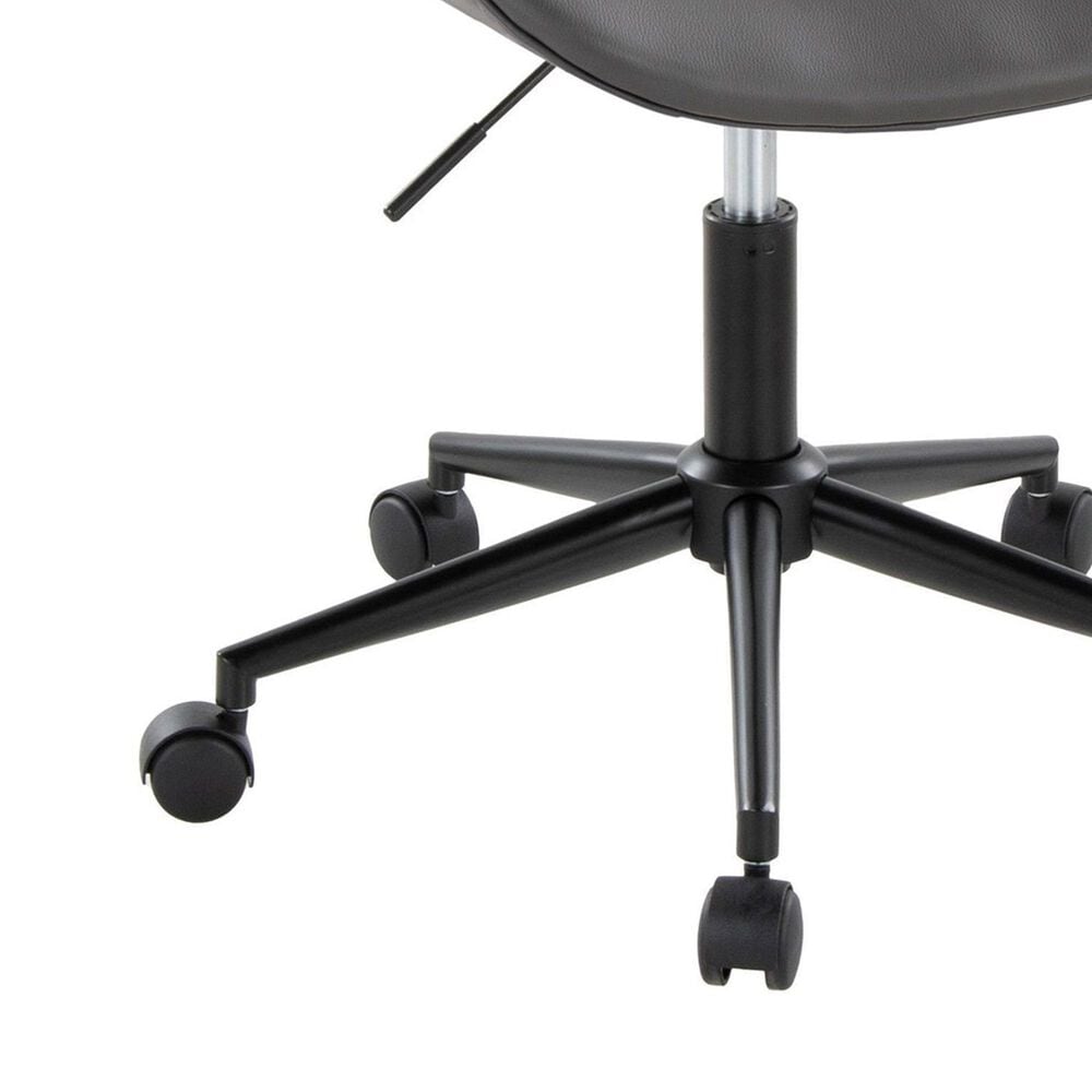 Lumisource Fabrico Office Chair with Grey Cushion in Black, , large