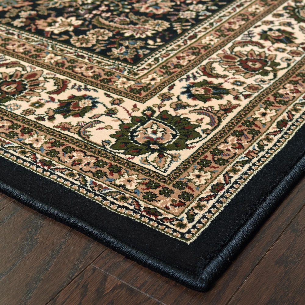 Oriental Weavers Ariana 213K 2&#39;3&quot; x 7&#39;9&quot; Black Runner, , large
