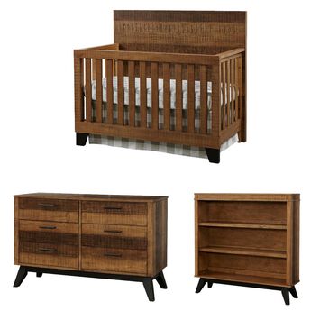 Eastern Shore Urban Rustic 3 Piece Nursery Set in Brushed Wheat, , large