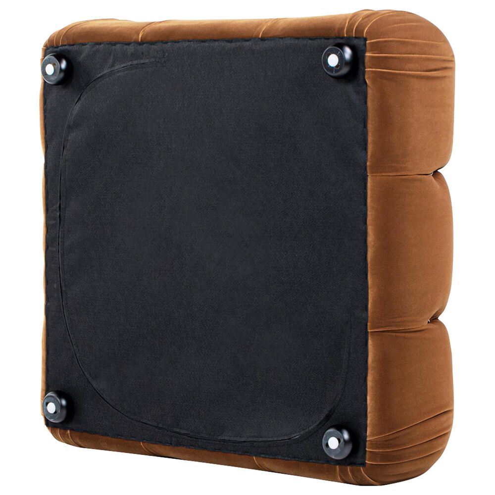 Jennifer Taylor Home Marcel Cocktail Ottoman in Burnt Orange, , large