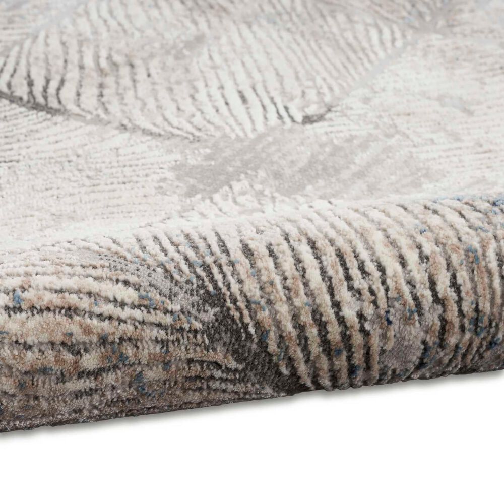 Nourison Infinity 2&#39;2&quot; x 7&#39;6&quot; Ivory and Grey Runner, , large