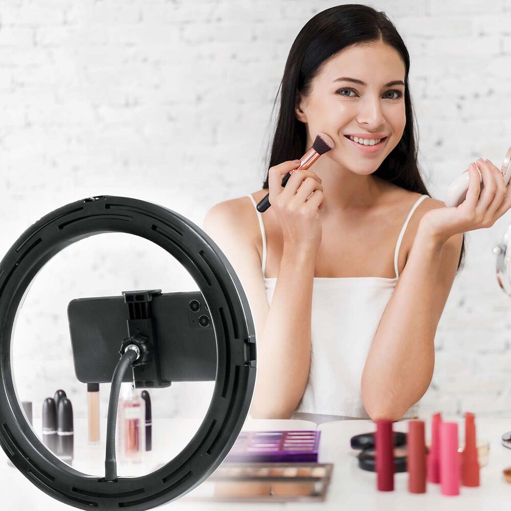 Bower 8&quot; Ring Light Studio Kit with 51&quot; Extendable Tripod, , large